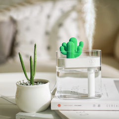 Cactus USB Ultrasonic Air Humidifier & Essential Oil Diffuser 160ML
