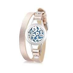 Stainless Steel Hollow Essential Oil Diffuser Bracelet