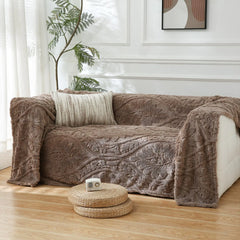 PU MEI Brown Fleece Throw Blanket for Couch Sofa Bed - Super Soft Twin Blankets for Men Women Cute Cozy Blanket for Girls 60x80 Inches