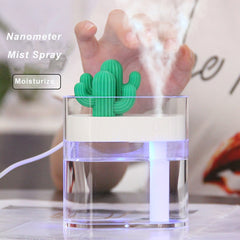 Cactus USB Ultrasonic Air Humidifier & Essential Oil Diffuser 160ML