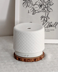 Essential Oil Diffuser Ceramic Diffuser for Essential Oil Large Room DiffusersUltrasonic 280ml Aromatherapy Diffuser with Essential Oil Bedroom Vaporizer Cool Mist Humidifier for Home Office